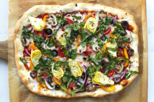 loaded veggie pizza