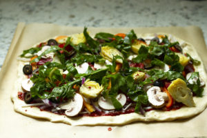 loaded veggie pizza
