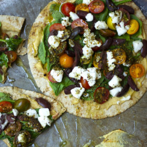 Mediterranean Pita Pizza