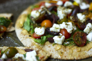 Mediterranean Pita Pizza