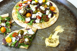 Mediterranean Pita Pizza