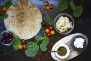 Mediterranean Pita Pizza