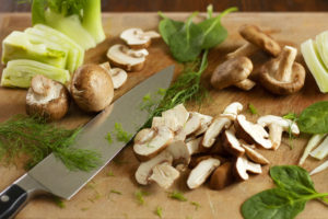 Mushroom & Fennel Pizza with a Spicy Pistachio Agave Balsamic Glaze