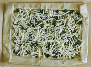 Beet and Vegan Feta Filo Pizza