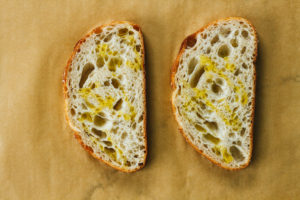 sourdough bread with olive oil