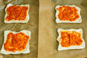 Bacon and Tofu Egg Breakfast Pizza