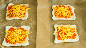 Bacon and Tofu Egg Breakfast Pizza