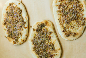 Spiced Tomato Naan Pizza