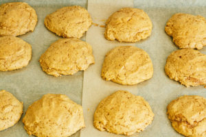 Vegan Pumpkin Spice Cookies with Maple Buttercream Frosting