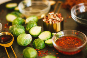 Spicy Roasted Brussels Sprouts