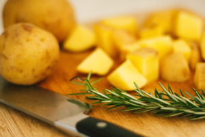 Roasted Garlic Rosemary Yukon Potatoes