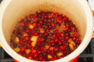 Fig, Apple, & Cointreau Cranberry Sauce