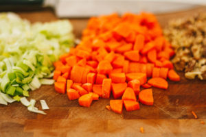cut vegetables