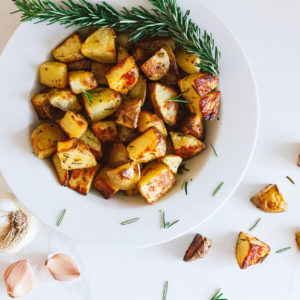Roasted Garlic Rosemary Yukon Potatoes