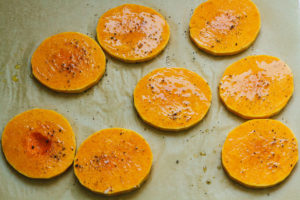 Butternut Stacks with Almond Ricotta and Sage Kale Pesto