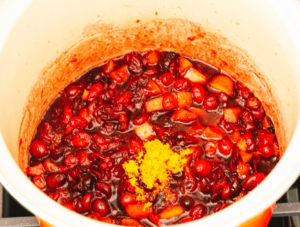 Fig, Apple, & Cointreau Cranberry Sauce