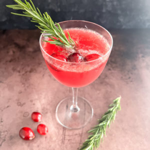 Cranberry Champagne Non-Alcoholic Cocktail