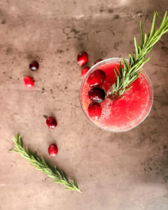 Cranberry Champagne Non-Alcoholic Cocktail