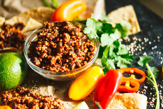 Quinoa Black Bean Taco Meat
