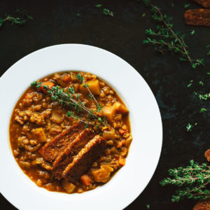 French Inspired Lentil Soup