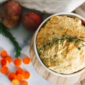 Individual Vegan Chicken Pot Pies