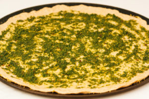Roasted Pumpkin, Fennel, and Maple Tempeh Sausage Pizza with Pesto