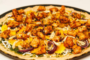 Roasted Pumpkin, Fennel, and Maple Tempeh Sausage Pizza with Pesto