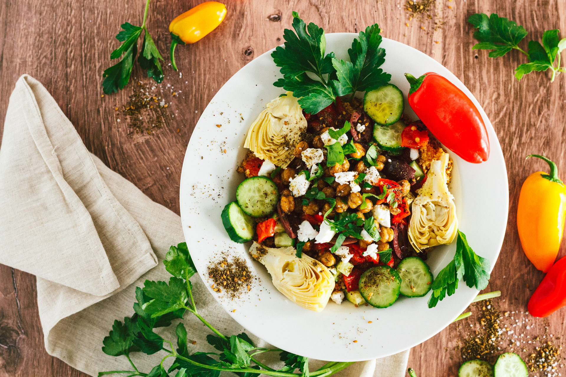 Mediterranean Vegetable Cous Cous