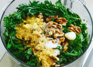 Carrot Top Pesto