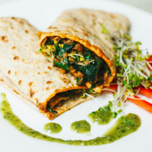 Green Goddess Lentil Kale Wraps