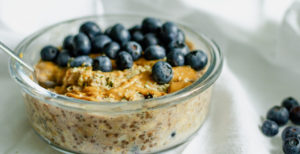 Blueberry Chia Cinnamon Overnight Oats