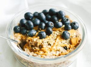 Blueberry Chia Cinnamon Overnight Oats