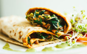 Green Goddess Lentil Kale Wraps