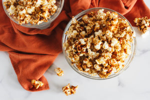 Coconut Almond Vegan Caramel Corn