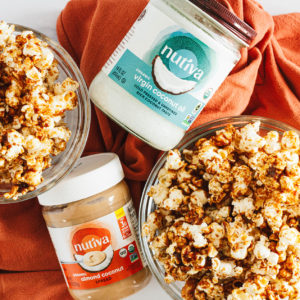 Coconut Almond Vegan Caramel Corn