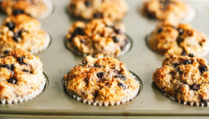 Whole Wheat Blueberry Cardamom Chia Muffins