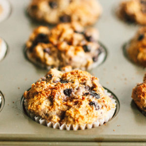 Whole Wheat Blueberry Cardamom Chia Muffins
