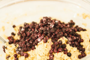 Whole Wheat Blueberry Cardamom Chia Muffins