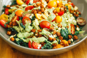 Summer Veggie Pasta Salad with Smokey Chickpeas