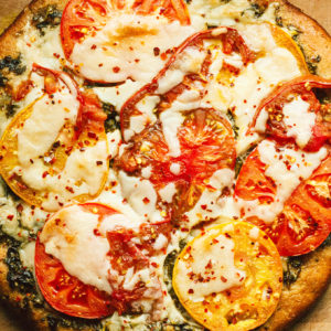 Summer Tomato Pesto Pizza