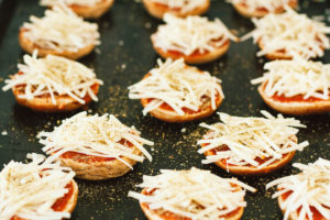 Whole Wheat Vegan Pepperoni Pizza Bagels