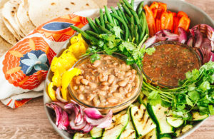 Healthy Summer Fajita Board