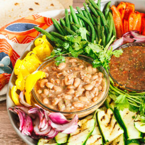Healthy Summer Fajita Board