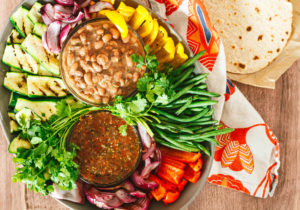 Healthy Summer Fajita Board