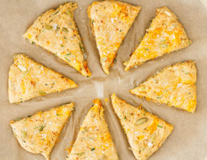 Whole Grain Butternut Rosemary Parmesan Scones