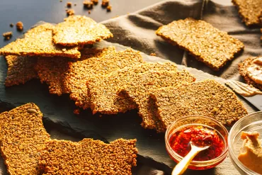 Grain-Free Gochujang Seaweed Crackers
